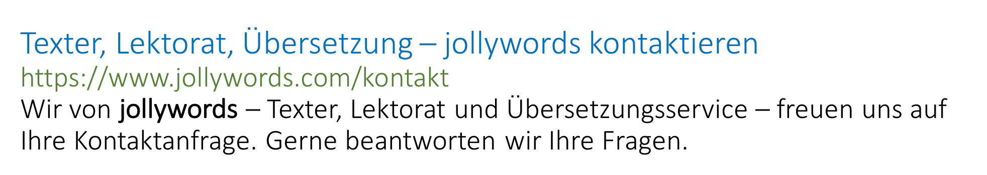 Snippet MetaDescription Keyword